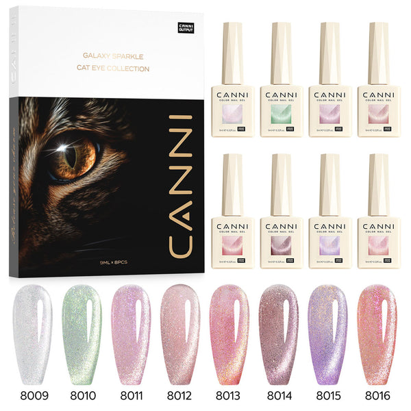 HEMA FREE Cat Eye Gel Polish 8 Colors Set