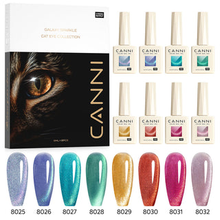 HEMA FREE Gel Polish 8 Colors Set - Galaxy Gaze Collection