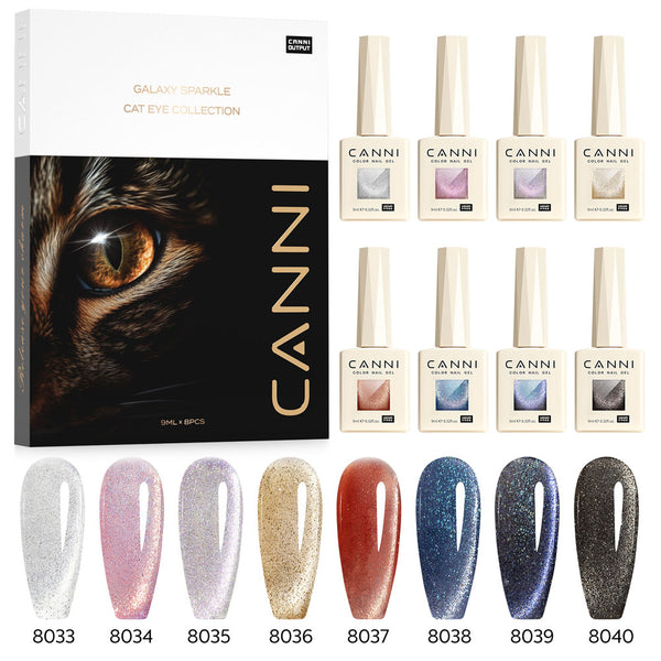 HEMA FREE Cat Eye Gel Polish 8 Colors Set