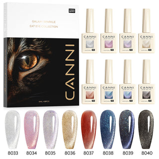 HEMA FREE Gel Polish 8 Colors Set - Interstellar Cat Eye Collection