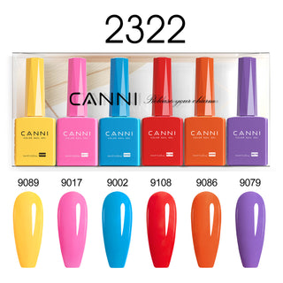 Buy 2322 9ml Hema Free Nail Gel 6 Colors Set