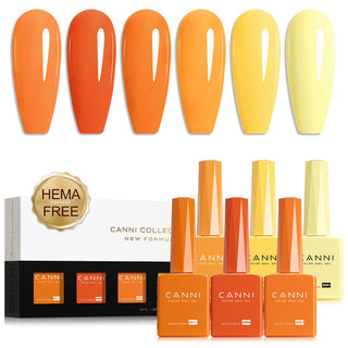 Buy 2338 9ml Hema Free Nail Gel 6 Colors Set