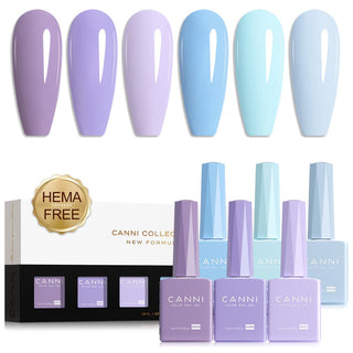 Buy 2340 9ml Hema Free Nail Gel 6 Colors Set