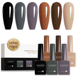 Buy 2341 9ml Hema Free Nail Gel 6 Colors Set