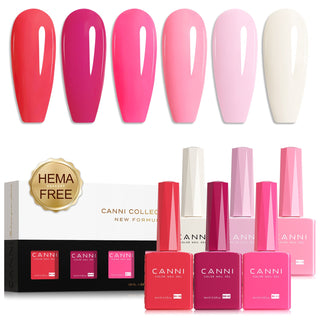 Buy 2325 9ml Hema Free Nail Gel 6 Colors Set