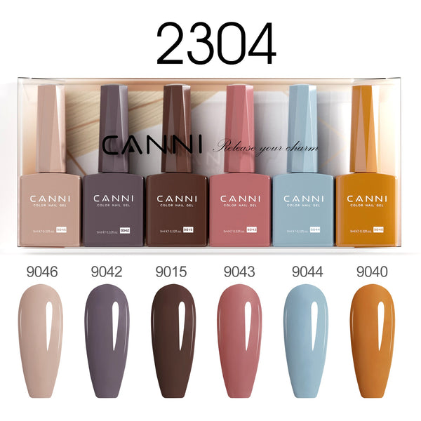 9ml Hema Free Nail Gel 6 Colors Set