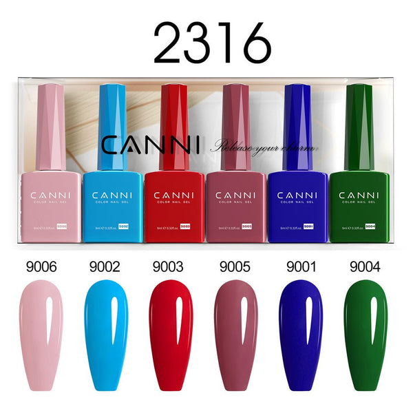 9ml Hema Free Nail Gel 6 Colors Set