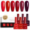 9ml Hema Free Nail Gel 6 Colors Set