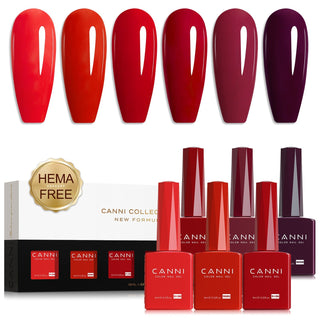 9ml Hema Free Nail Gel 6 Colors Set