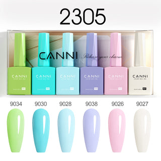 Buy 2305 9ml Hema Free Nail Gel 6 Colors Set