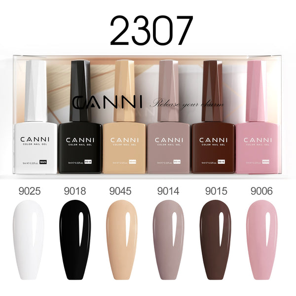 9ml Hema Free Nail Gel 6 Colors Set