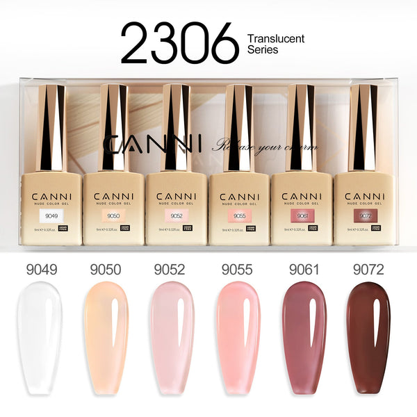 9ml Hema Free Nail Gel 6 Colors Set