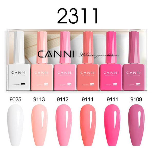 9ml Hema Free Nail Gel 6 Colors Set