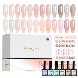 CC7 - HEMA FREE 30pcs Gel Polish Kit Translucent Jelly Color