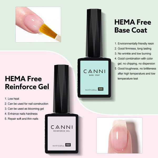 Base Primer Perfection Kit - 9ml Hema Free Nail Gel 6 Pcs Set