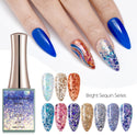 Bright Sequin - 10 Colors Gel Polish Set