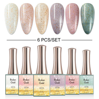 Broken Gold - 6 Colors Gel Polish Set