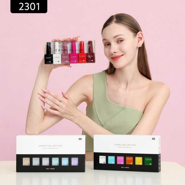 Classic trio Kit - 9ml Hema Free Nail Gel 6 Colors Set-2301