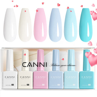 Cotton Candy Kit - 9ml Hema Free Nail Gel 6 Colors Set-2319