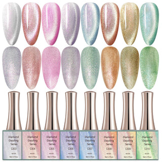 Diamond Dazzling - 8 Colors Gel Polish Set