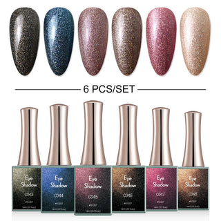 Eye Shadow - 6 Colors Gel Polish Set