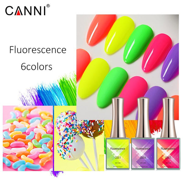 Fluorescence - 6 Colors Gel Polish Set