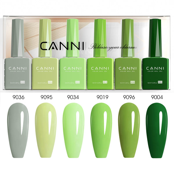 Forest Fern Fusion Kit - 9ml Hema Free Nail Gel 6 Colors Set-2314