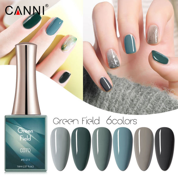 Green Field - 6 Colors Gel Polish Set