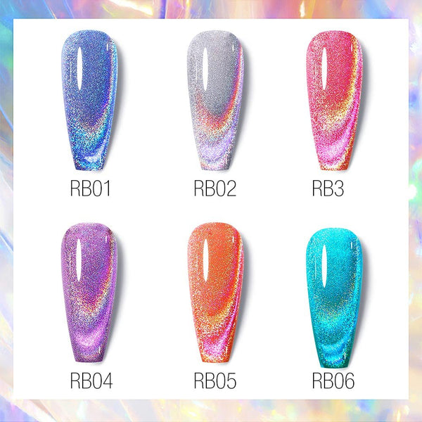 Laser Rainbow Cat Eyes Gel