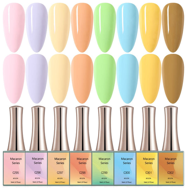 Macaron - 8 Colors Gel Polish Set