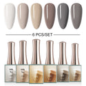 Milk Tea - 6 Colors Gel Polish Set