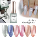 Moonlight Cat Eye - 6 Colors Gel Polish Set