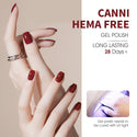 Red Velvet Reverie Kit - 9ml Hema Free Nail Gel 6 Colors Set-2309