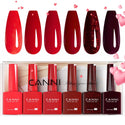 Red Velvet Reverie Kit - 9ml Hema Free Nail Gel 6 Colors Set-2309