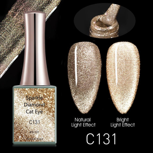 Sparkle Diamond Cat Eye gel  C127-C132