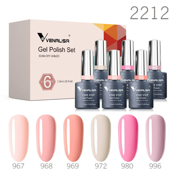 Venalisa 6 Colors Gift Set - One Step Gel