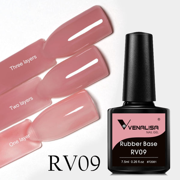 Venalisa 7.5ml Colorful Rubber Base Coat Gel