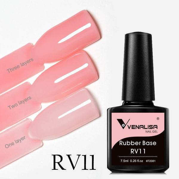 Venalisa 7.5ml Colorful Rubber Base Coat Gel