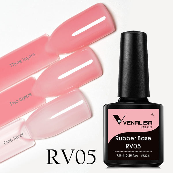 Venalisa 7.5ml Colorful Rubber Base Coat Gel