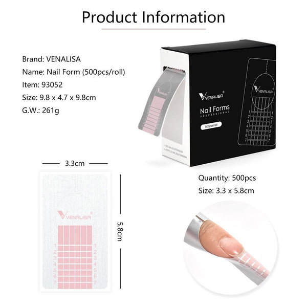 Venalisa Nail Form 500Pcs