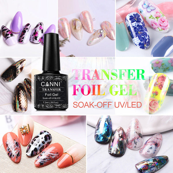How to transfer Foil On Gel Nails 